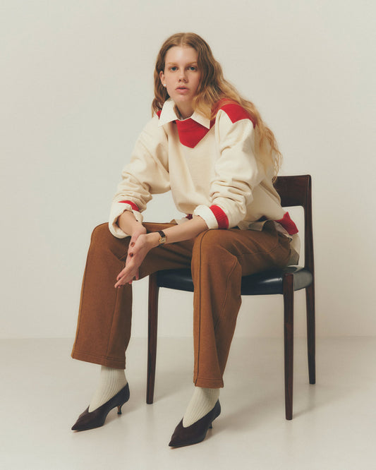 【新色CAMEL】COTTON WOOL SWEATPANTS