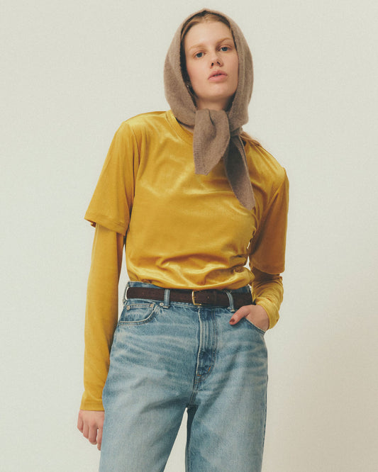 VELOUR LONG SLEEVE TEE