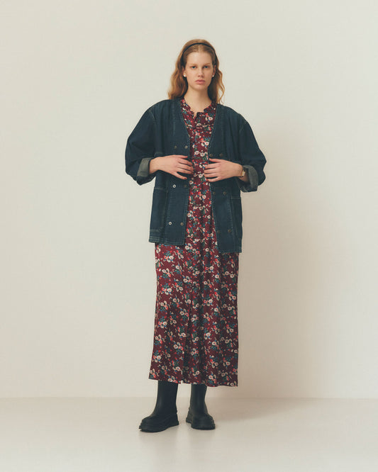 FLOWER BOUQUET PRINTED DRESS