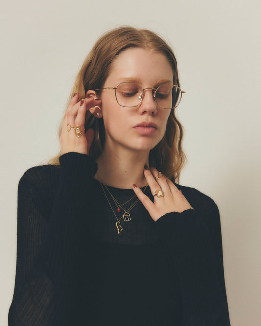 CASHMERE SILK RIB KNIT