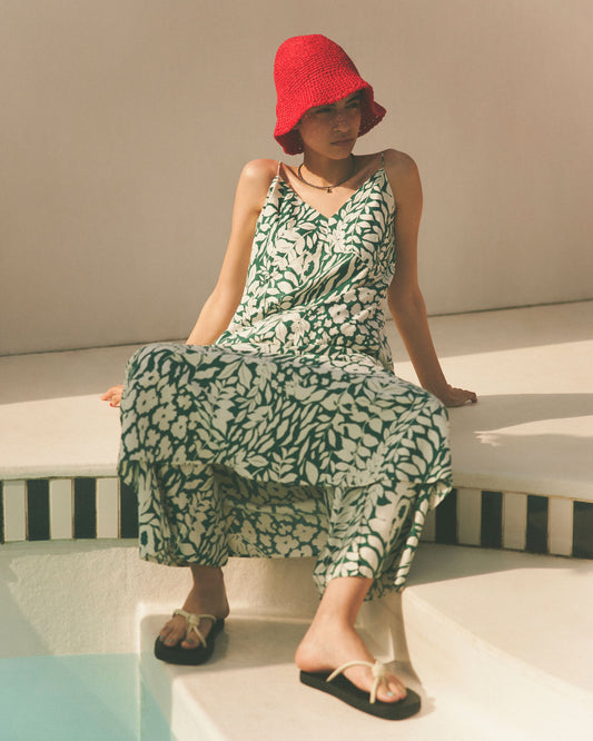 SUMMER BOTANICAL PATTERN PANTS