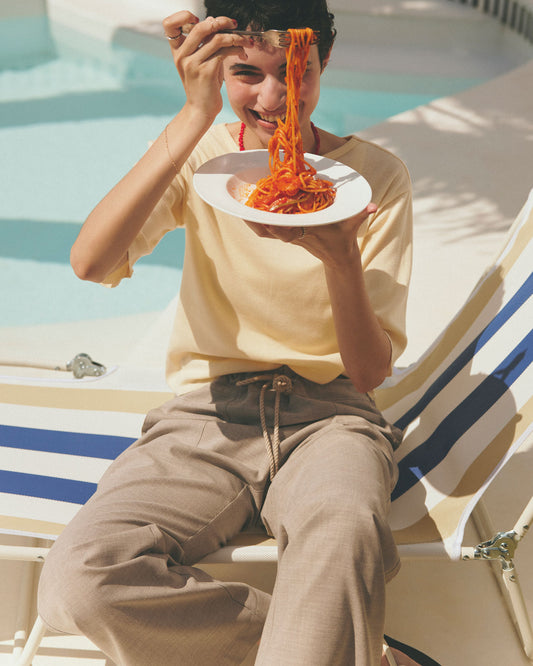 MEYAME COMFORTABLE DRAWCORD PANTS