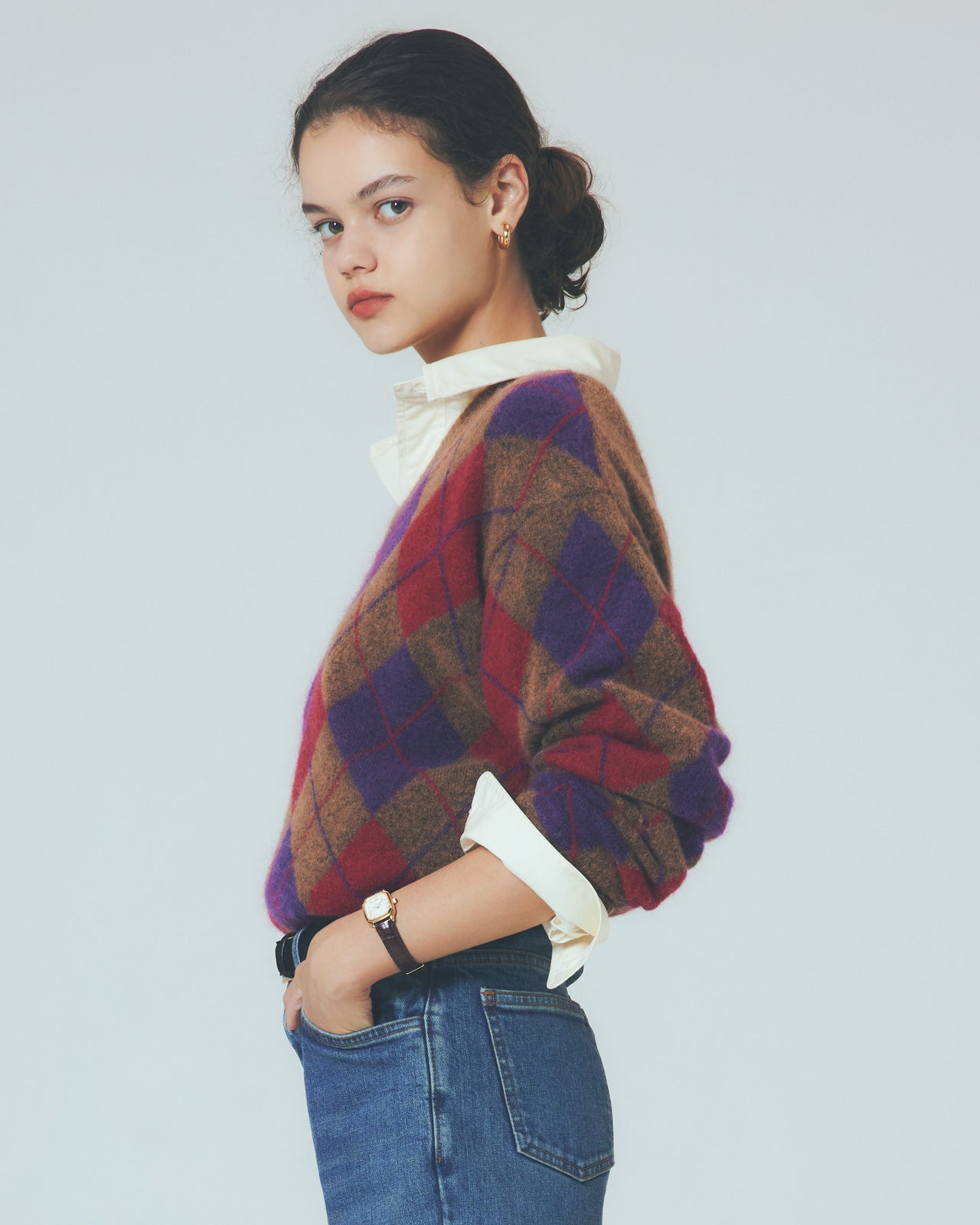 ARGYLE KNIT PULLOVER – Shinzone