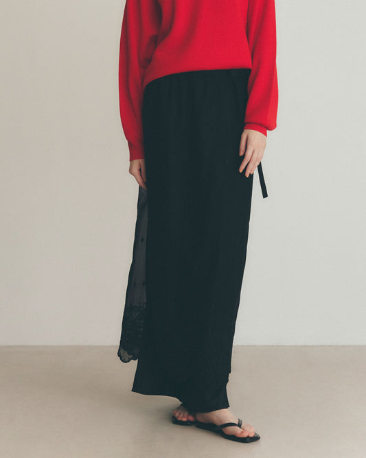 【1月中旬お届け】LACE APRON SKIRT