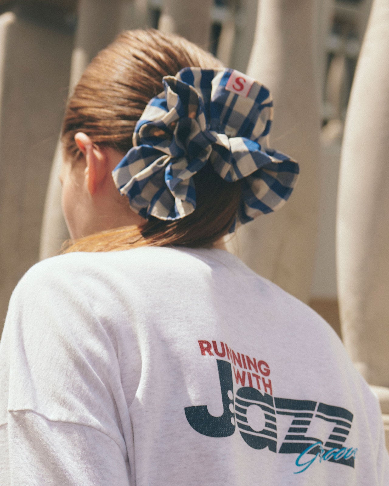 GINGHAM CHECK SCRUNCHIE – Shinzone