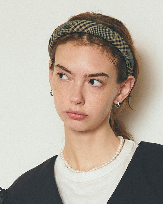 【EXCLUSIVE】IRIS47 wide head band/BEIGE