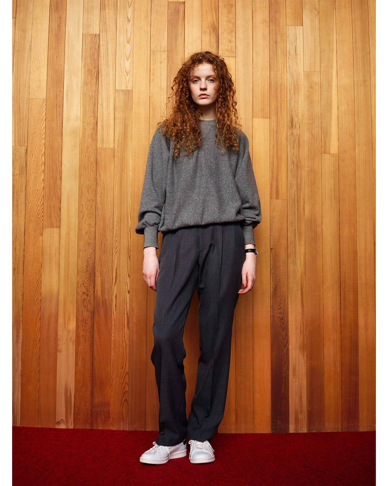 【新色CAMEL】COTTON WOOL SWEATSHIRT