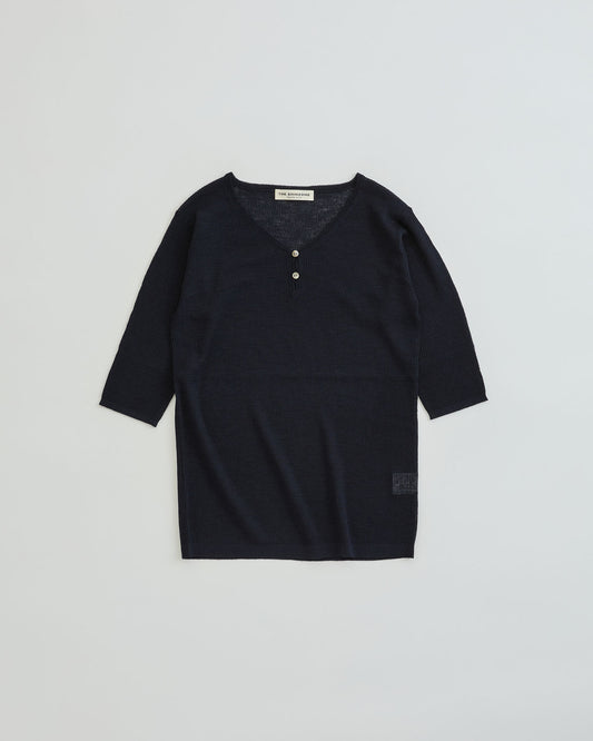 HENRY V-NECK SHEER KNIT