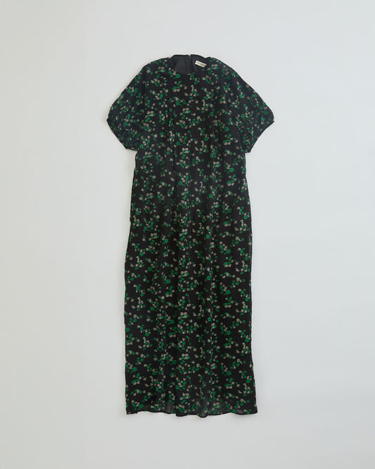 【4月中旬お届け】FLORAL JACQUARD DRESS