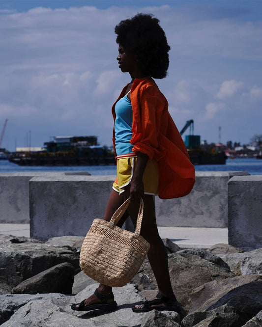 AMPIANA Line tote bag(Msize)