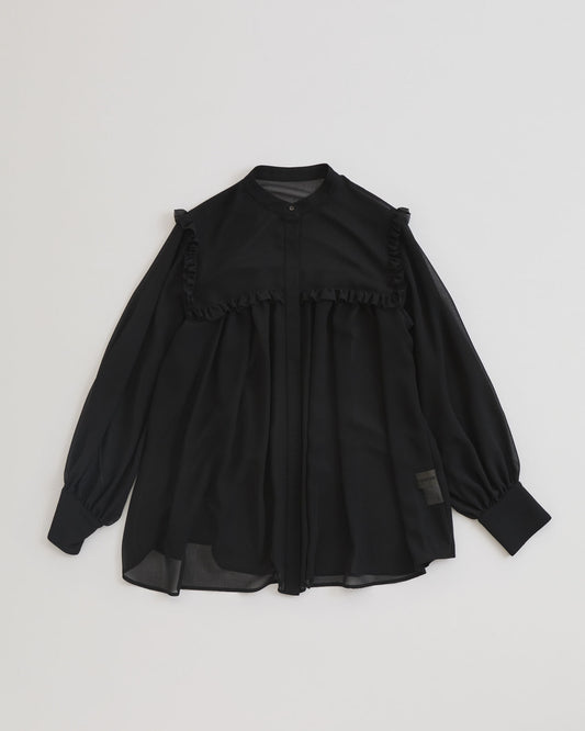 【1月下旬お届け】GEORGETTE RUFFLED BLOUSE