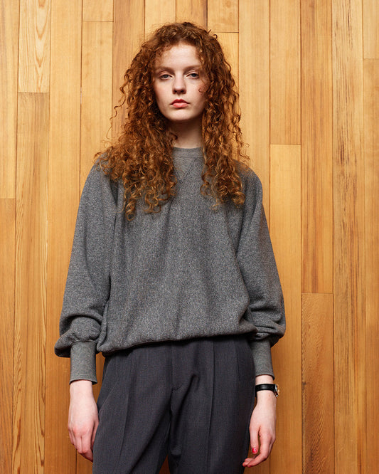 【新色CAMEL】COTTON WOOL SWEATSHIRT