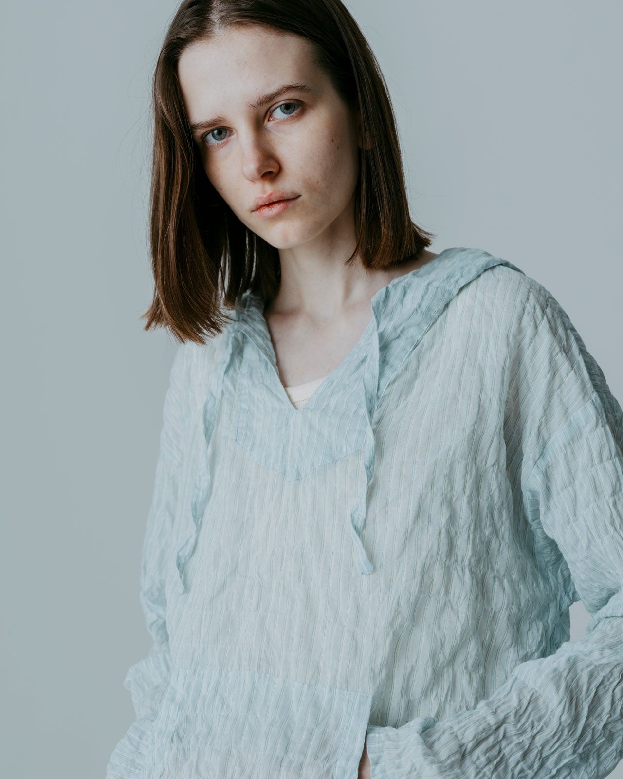 MARINERS フード付きプルオーバー M MEYAME STRIPED LIGHT PARKA – Shinzone