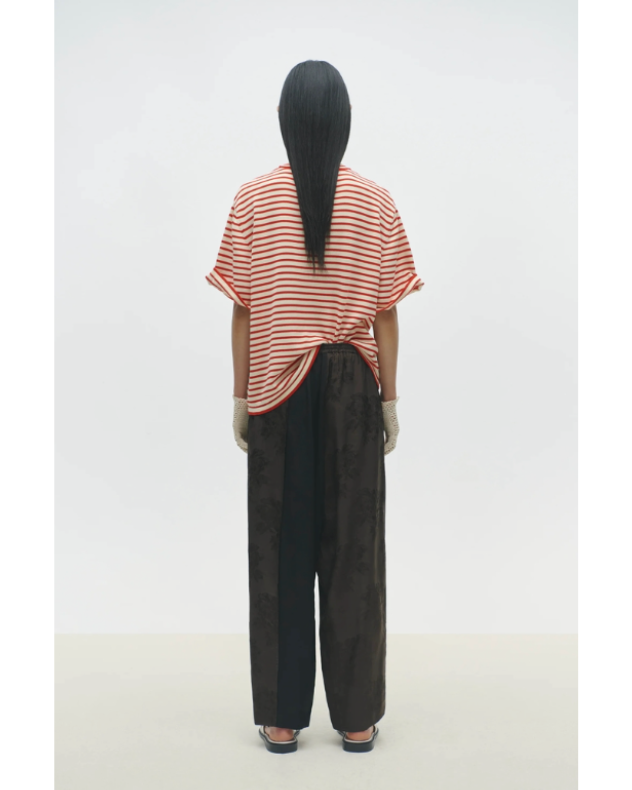 CORDERA ORGANIC COTTON OVERSIZED STRIPED T SHIRT