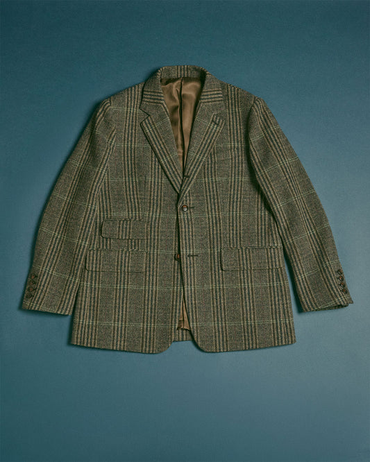 BRITISH WOOL CHECKED JACKET