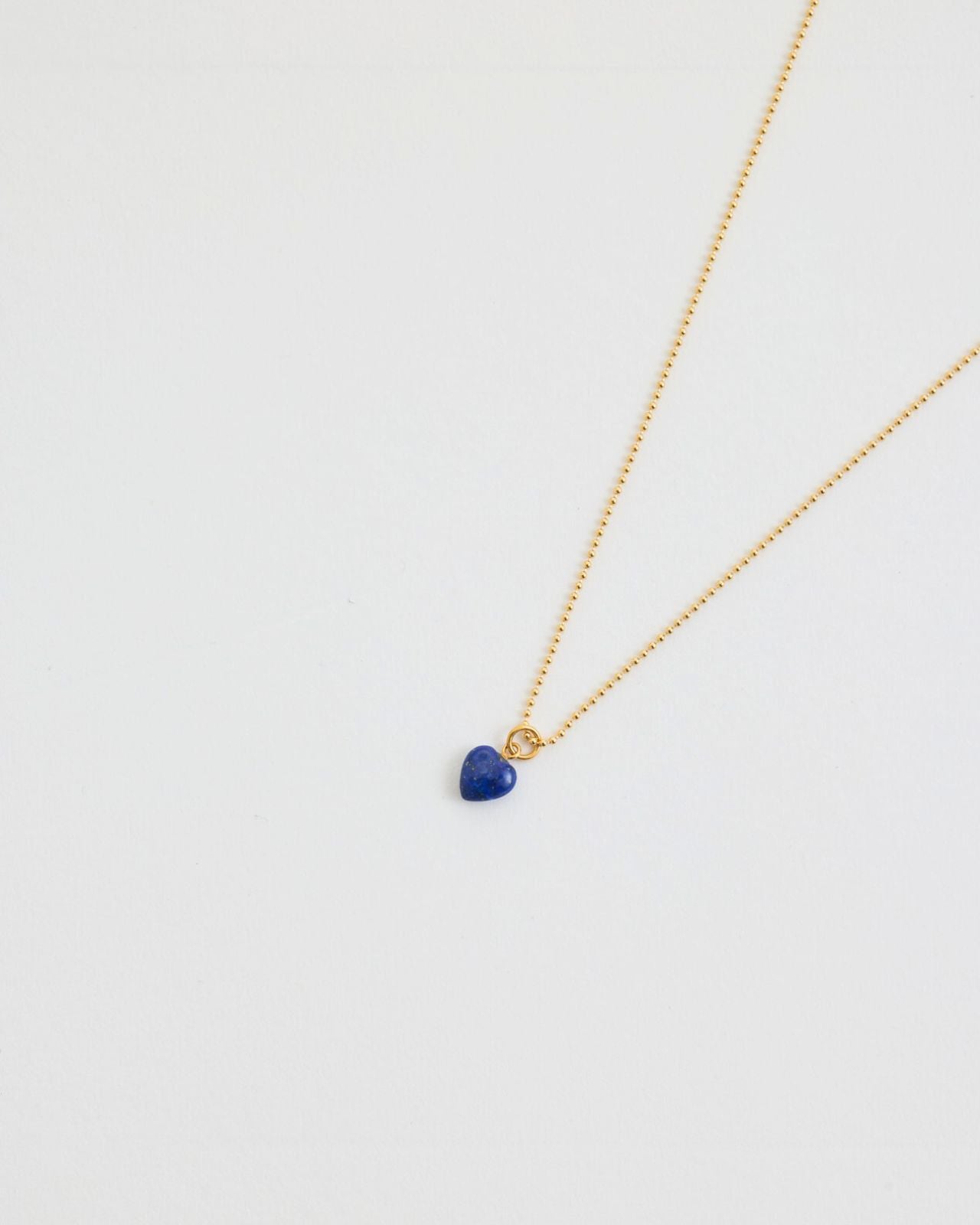 ColouR HEART NECKLACE(Lapis Lazuli)
