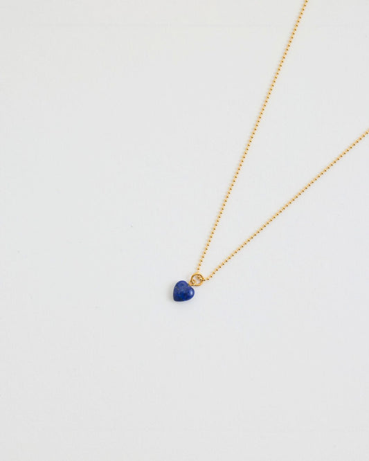 ColouR HEART NECKLACE(Lapis Lazuli)
