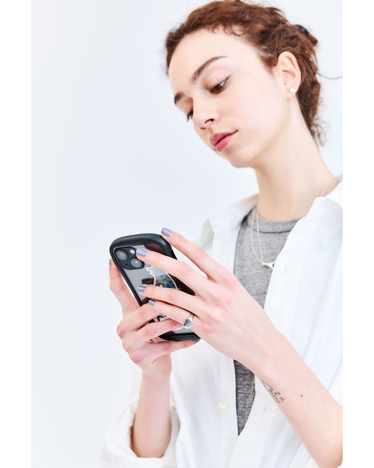 LAVER HEART SIGNET RING