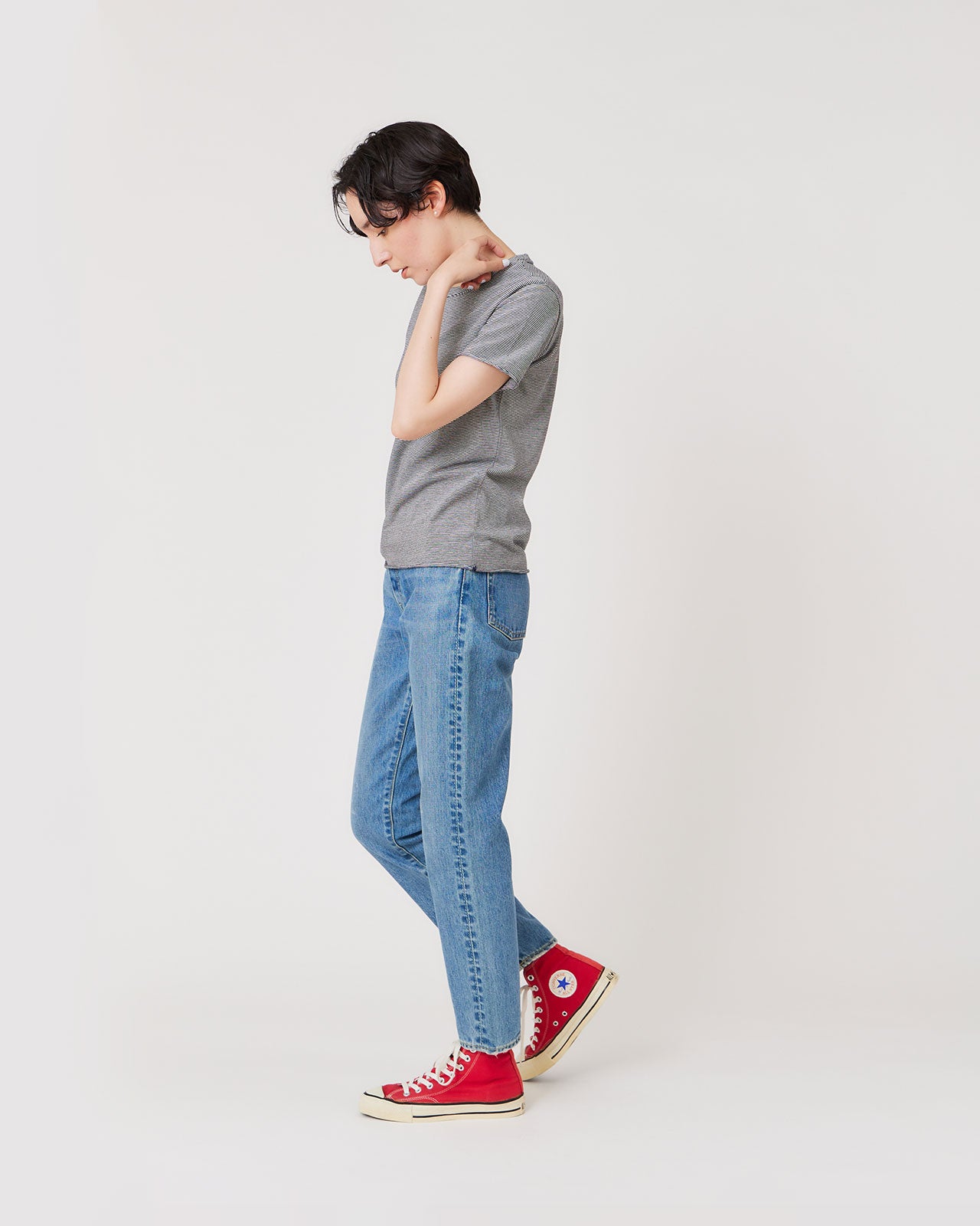 takes. Cutoff Tee(BORDER)