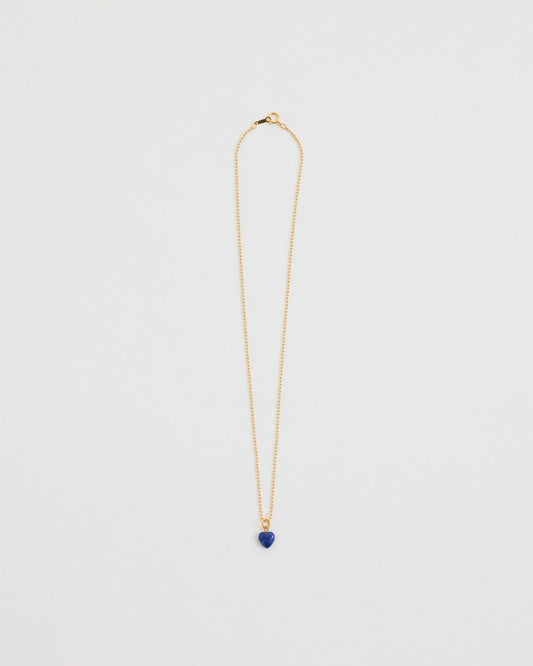 ColouR HEART NECKLACE(Lapis Lazuli)