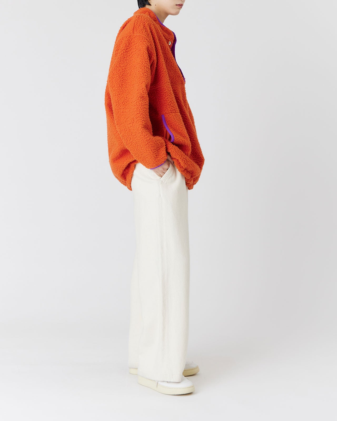 MEYAME RAISED DENIM WIDE PANTS