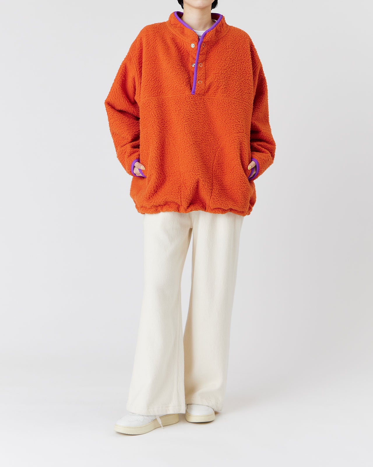 MEYAME RAISED DENIM WIDE PANTS