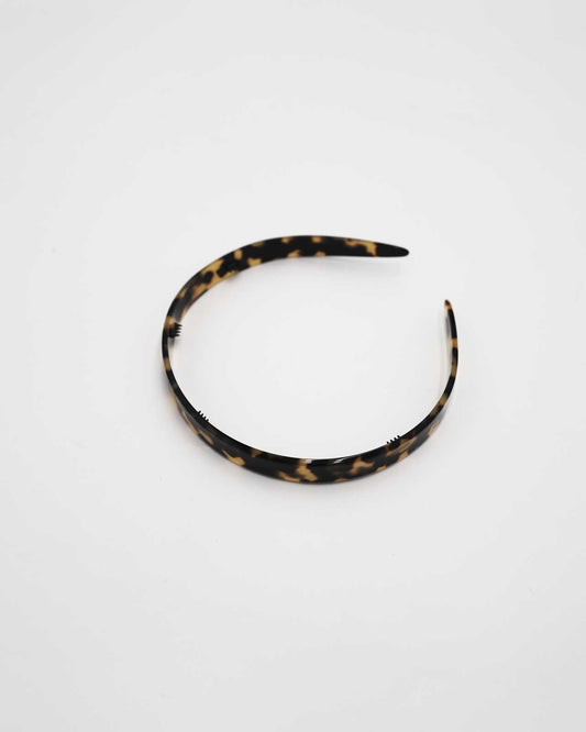 ALEXANDRE DE PARIS アセテートカチューシャ(幅1.5cm)