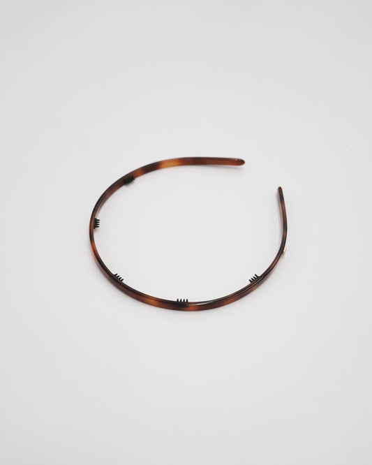 ALEXANDRE DE PARIS アセテートカチューシャ(幅0.5cm)