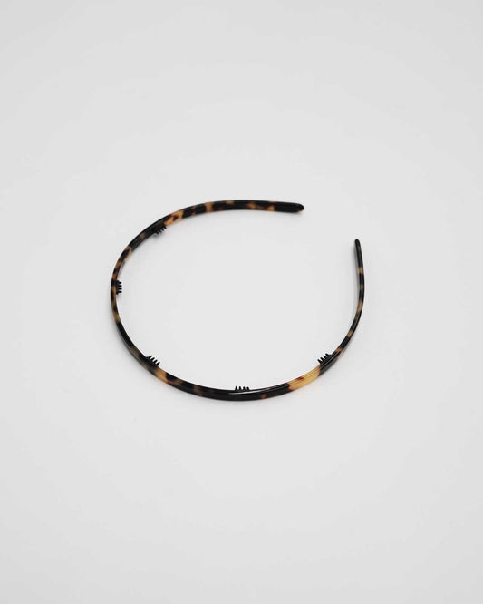 ALEXANDRE DE PARIS アセテートカチューシャ(幅0.5cm)