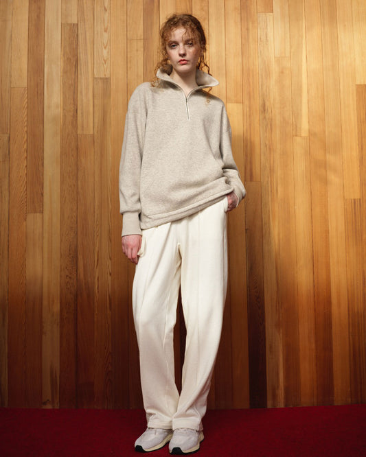 COTTON WOOL SWEATPANTS (WHITE/LIGHT GRAY)