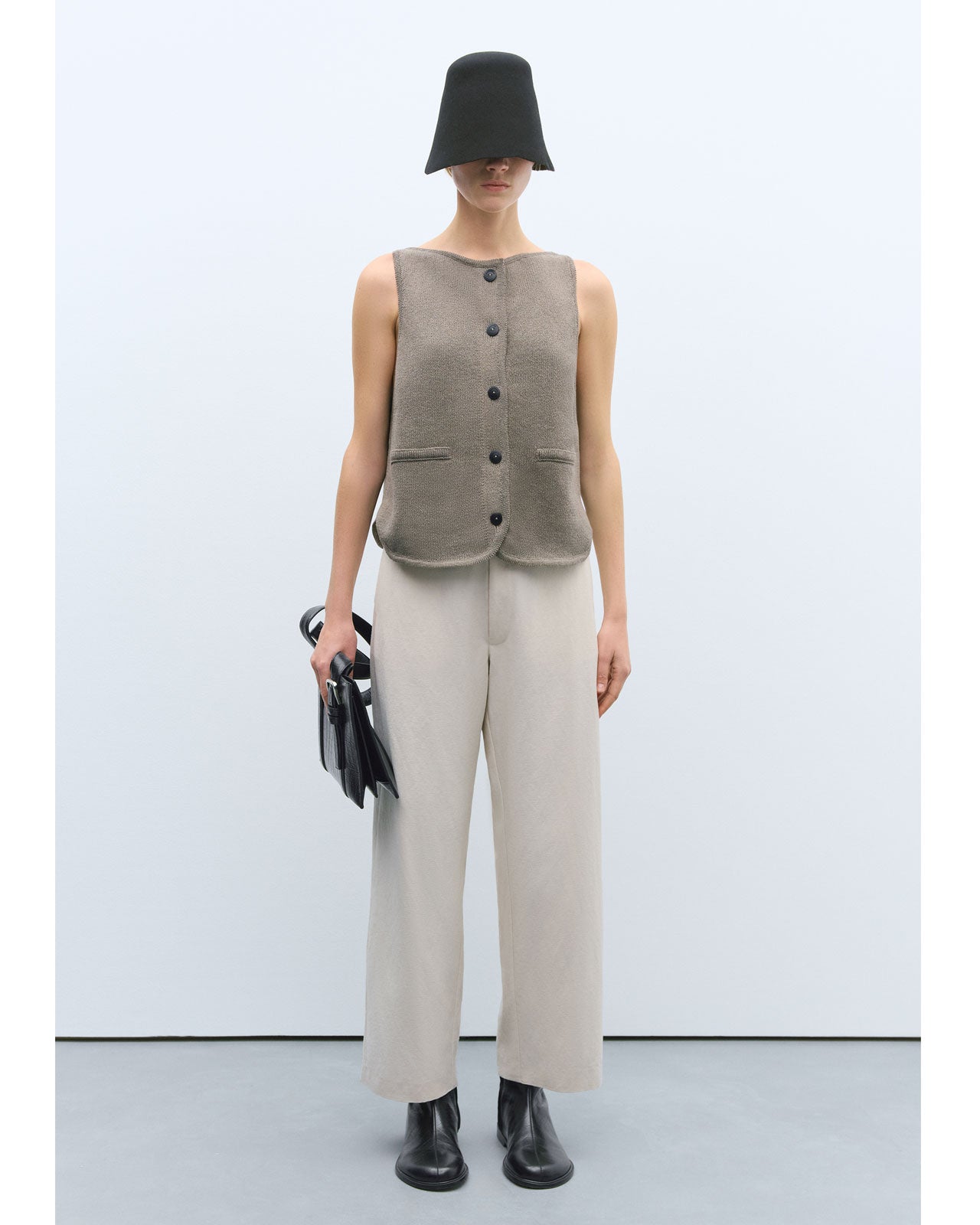 【EXCLUSIVE COLOR】CORDERA BOAT NECK WAISTCOAT