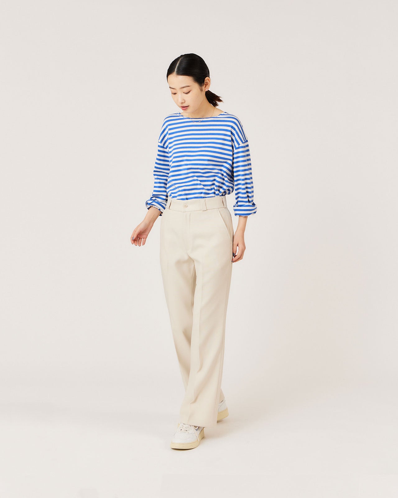 MARINE BORDER LONG SLEEVE TEE