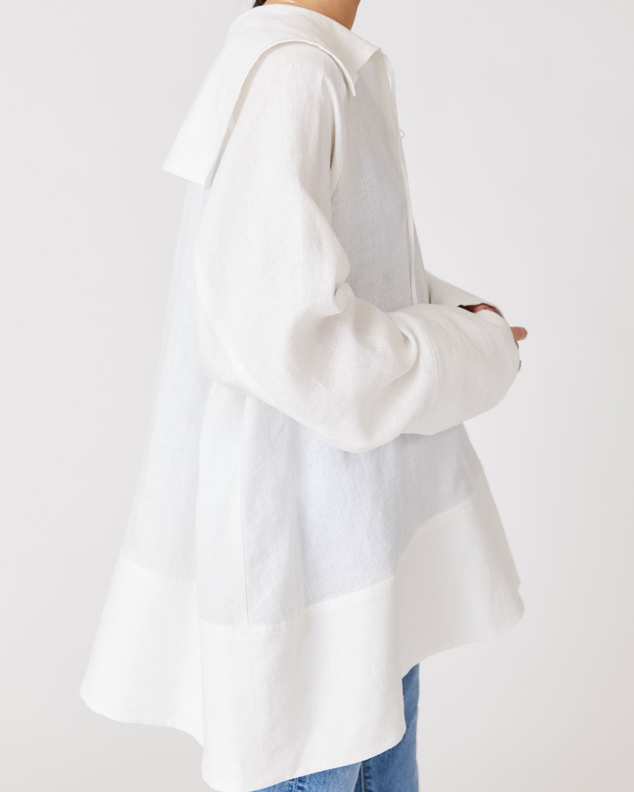 LINEN SAILOR BLOUSE