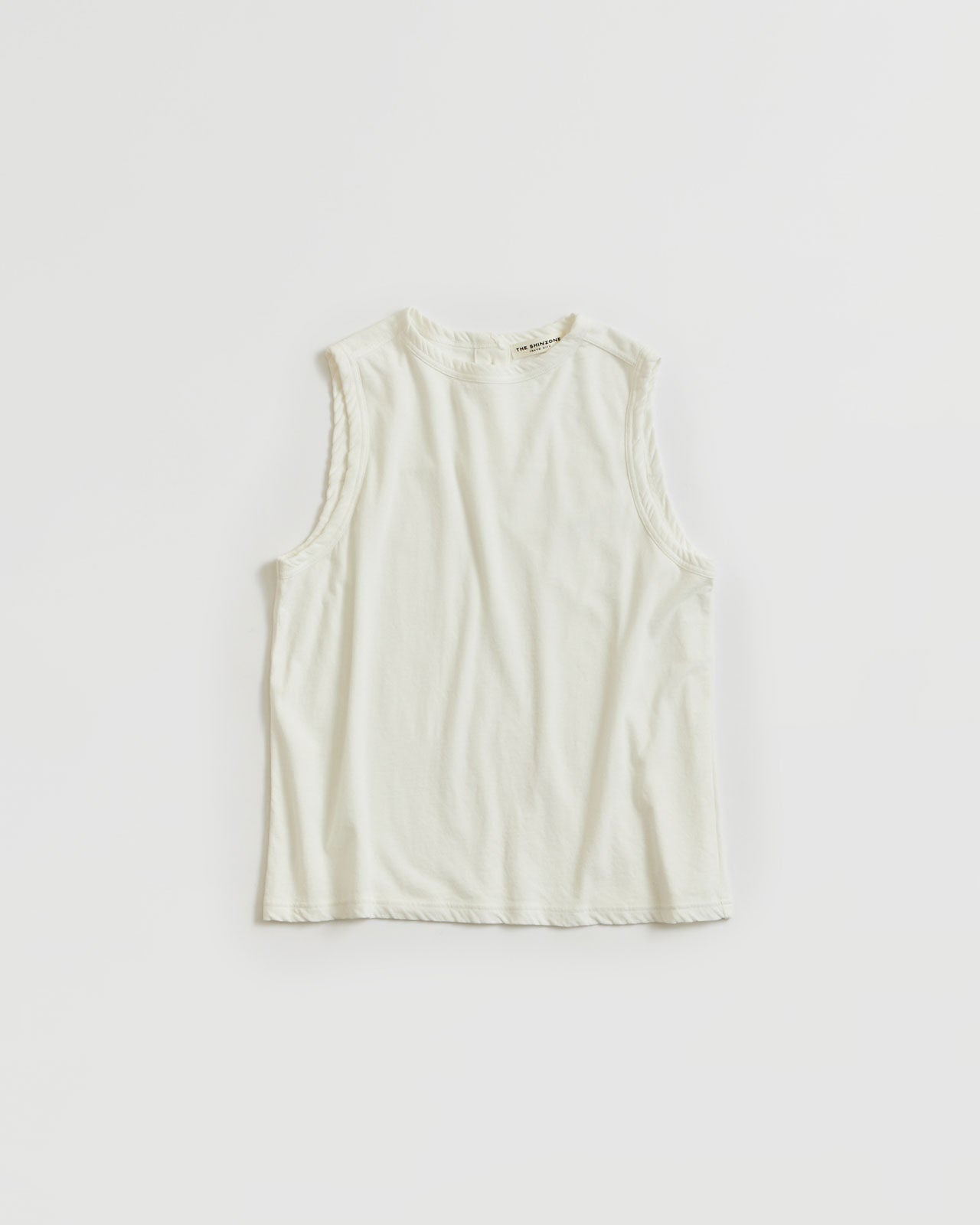 HIGH TWIST COTTON SLEEVELESS TOP