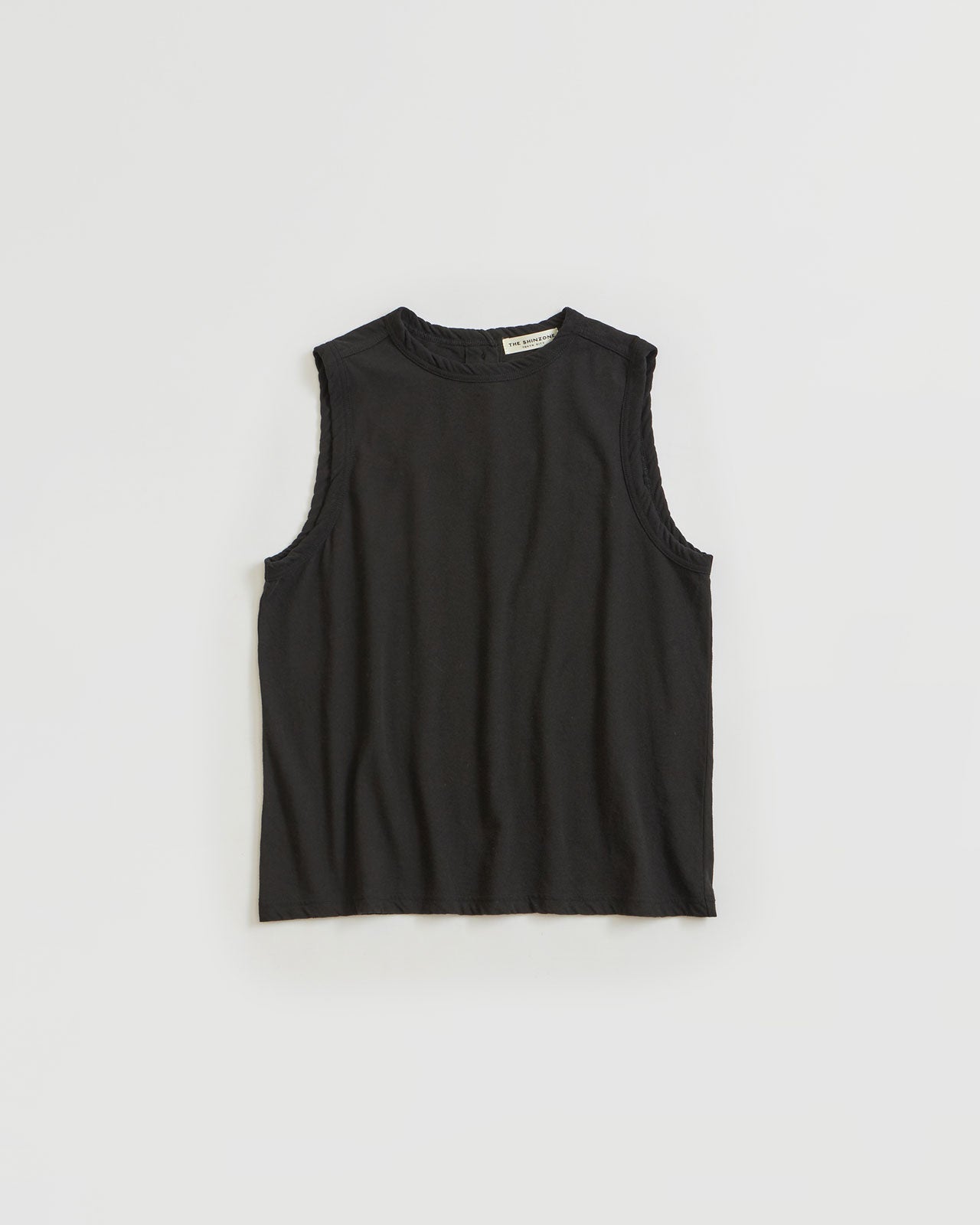 HIGH TWIST COTTON SLEEVELESS TOP