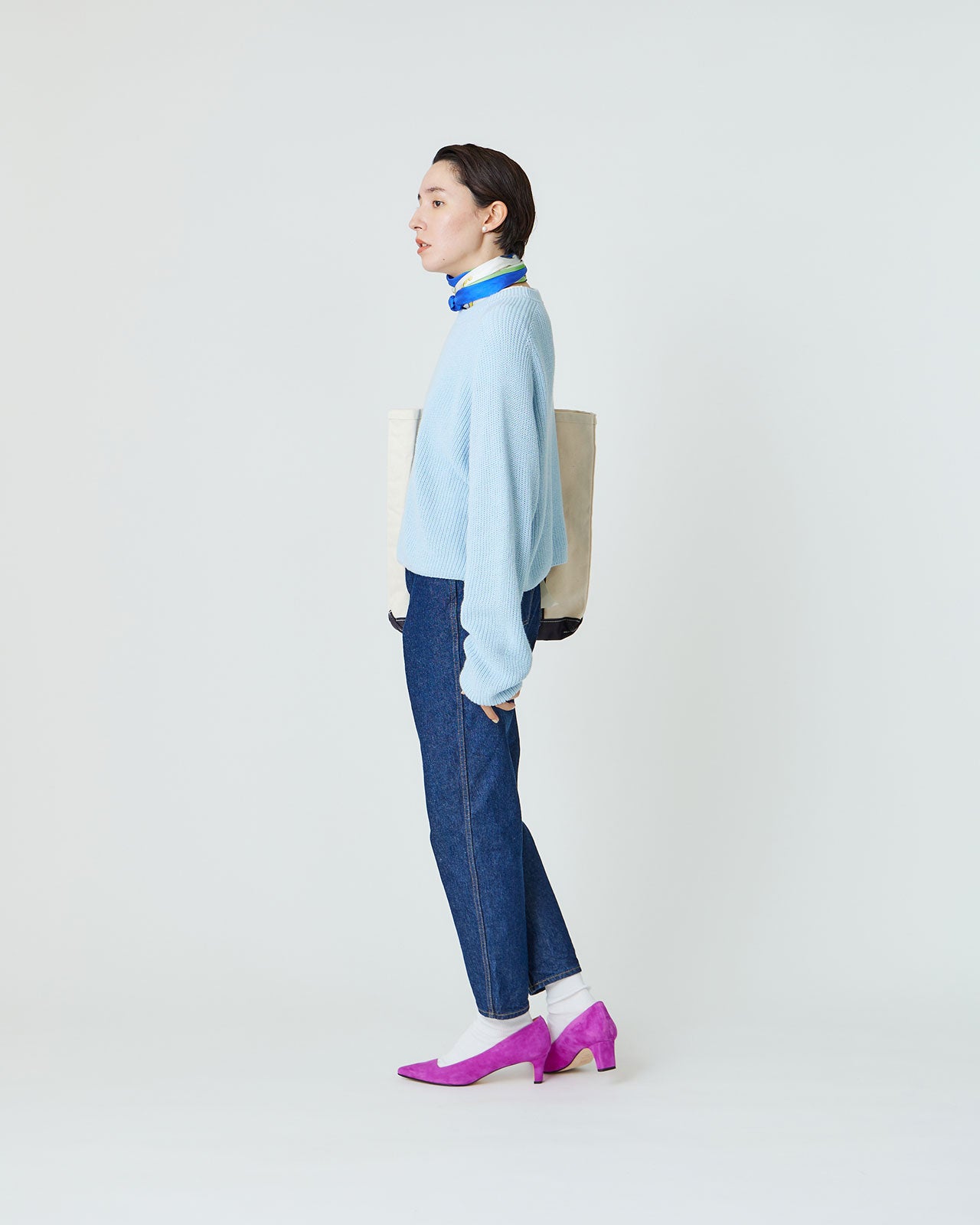 LINEN SHAKER SWEATER