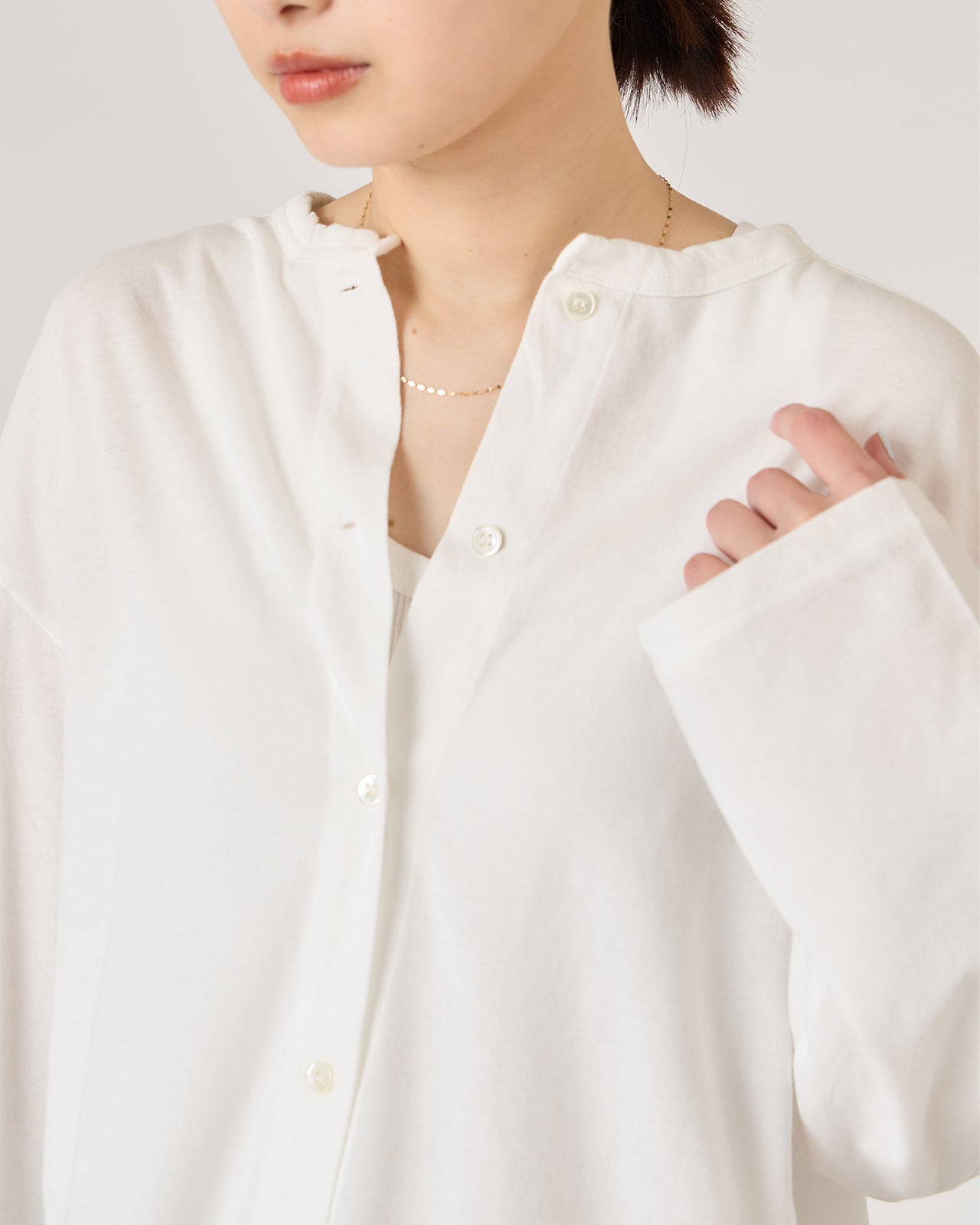 HIGH TWIST COTTON CARDIGAN