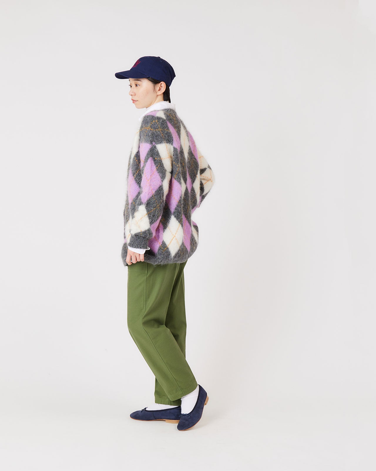 【10月中旬お届け】SHAGGY ARGYLE CARDIGAN