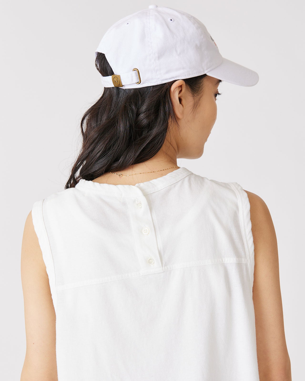 HIGH TWIST COTTON SLEEVELESS TOP