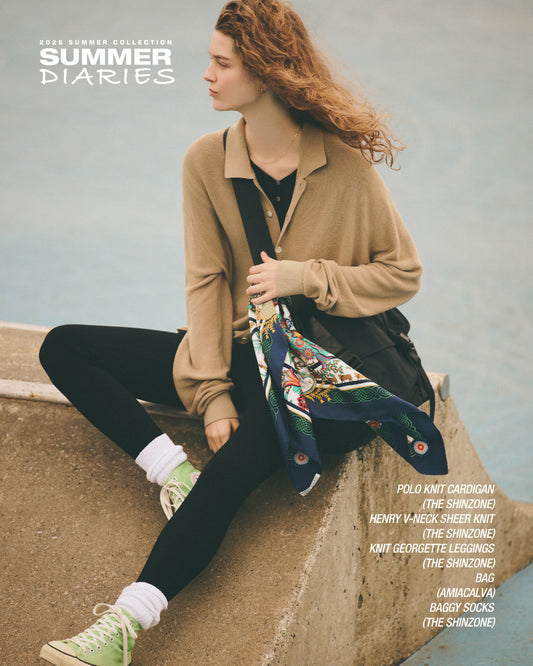 【NEW ARRIVALS】"POLO KNIT CARDIGAN"