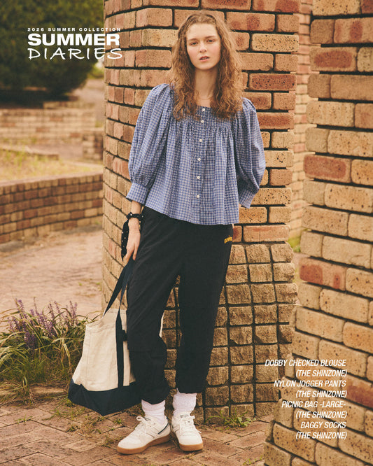 【NEW ARRIVALS】DOBBY CHECKED BLOUSE