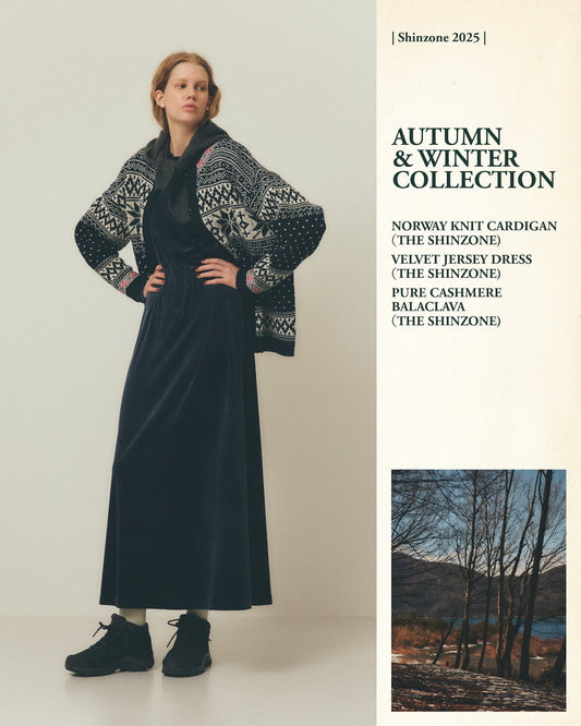 【NEW ARRIVALS】"NORWAY KNIT CARDIGAN" & "VELVET JERSEY DRESS"