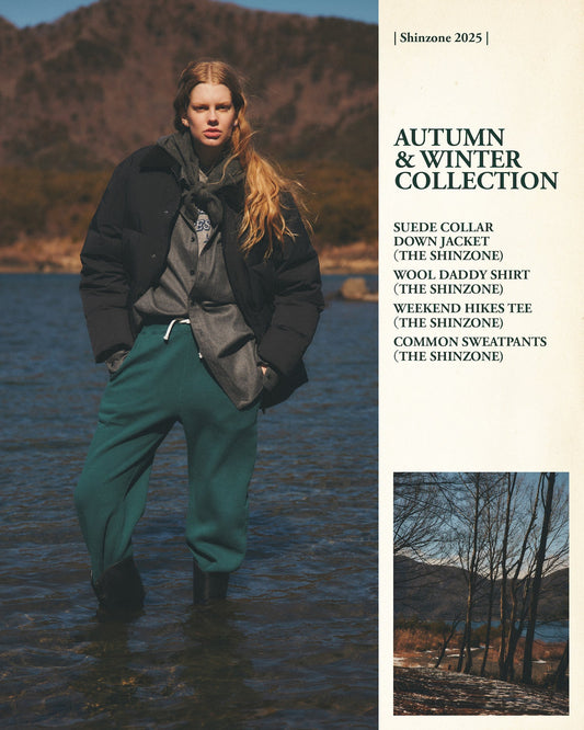 【NEW ARRIVALS】"SUEDE COLLAR DOWN JACKET"