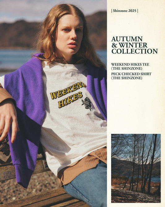 【NEW ARRIVALS】" WEEKEND HIKES TEE "＆" PECK CHECKED SHIRT "