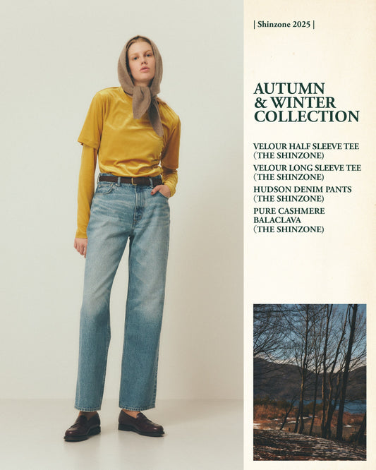 【NEW ARRIVALS】"VELOUR HALF & LONG SLEEVE TEE"＆"HUDSON DENIM PANTS"