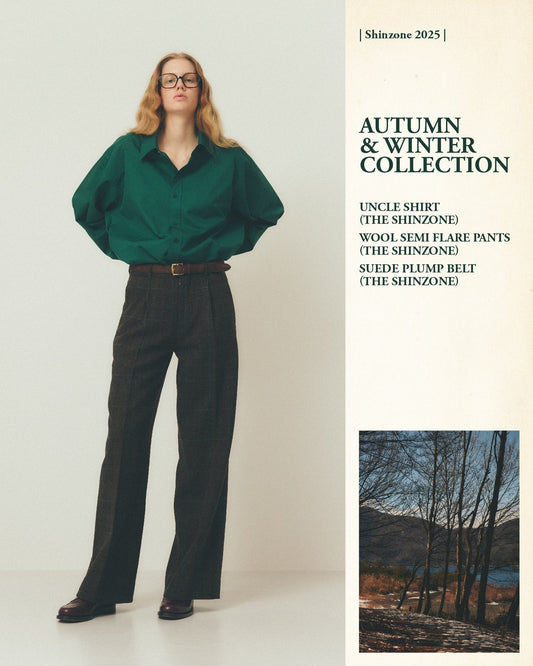 【 NEW ARRIVALS 】" UNCLE SHIRT "＆" WOOL SEMI FLARE PANTS "