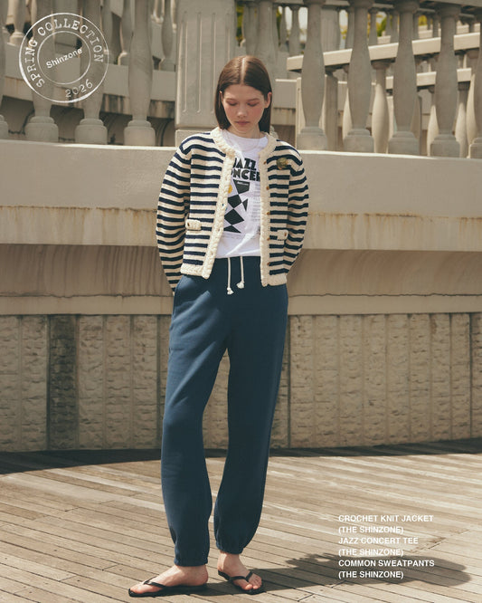 【NEW ARRIVALS】"CROCHET KNIT JACKET" ＆ "JAZZ CONCERT TEE"