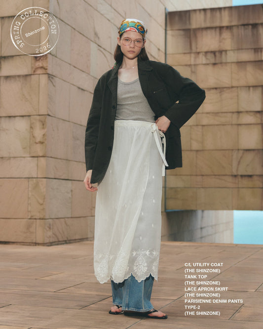 【NEW ARRIVALS】"C/L UTILITY COAT"＆"LACE APRON SKIRT"