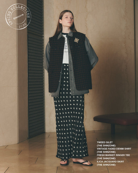 【NEW ARRIVALS】"TWEED GILET"＆"ILICA JACQUARD SKIRT"