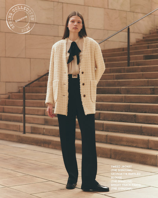 【NEW ARRIVALS】"TWEED JACKET"＆"GEORGETTE RUFFLED BLOUSE"